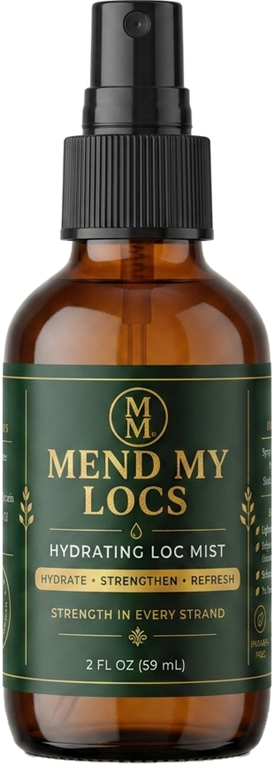 Mend My Locs Loc Spray bottle, front view